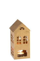 Porte-bougies House Alpha Iron Gold - (5695)